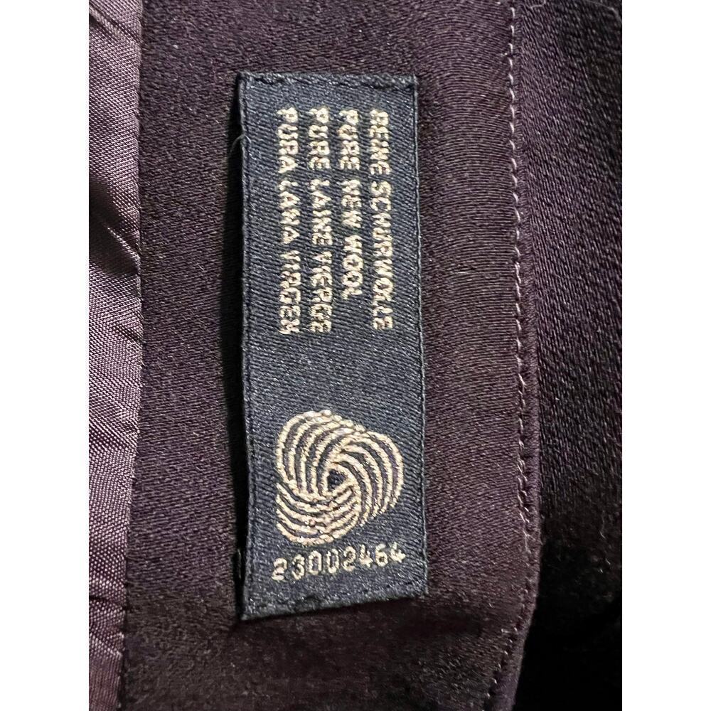 ESCADA by MARGARETHA LEY 100% Wool Eggplant Pencil Skirt - Picture 6 of 7